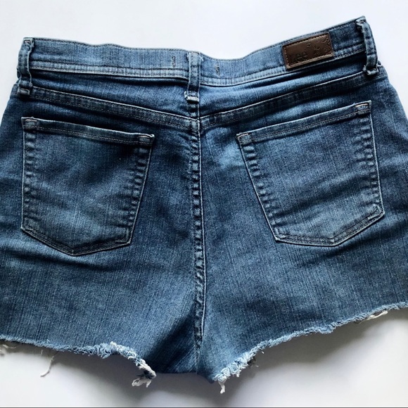Vintage Lee High-rise Denim Cutoff Shorts - Picture 4 of 13